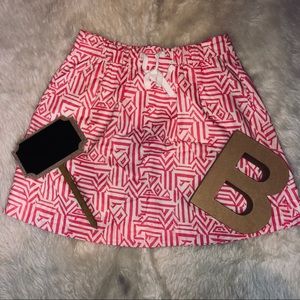 🔴 J. Crew | Pink & White Skirt